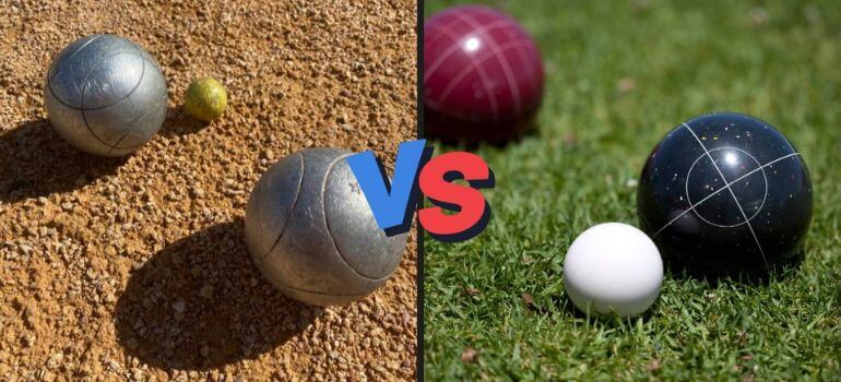 bocce ball vs lawn bowling