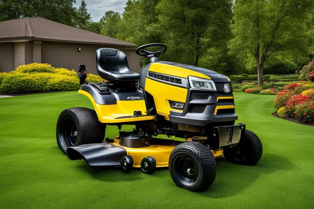 compact riding lawn mower
