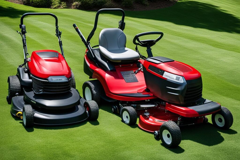 difference between hydrostatic and manual lawn mower