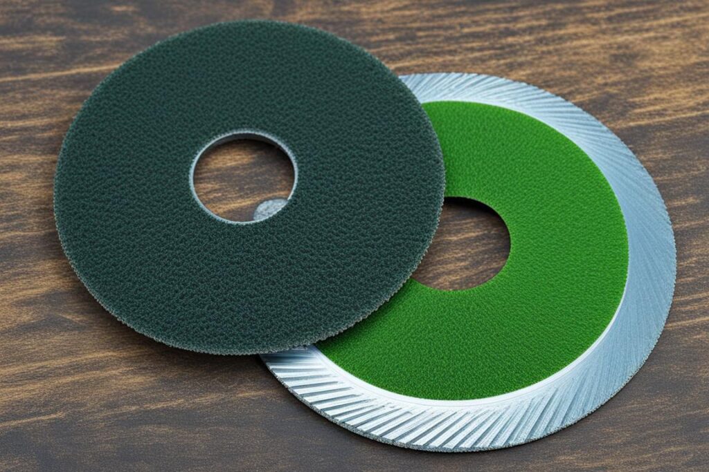flap disc grit for lawn mower blades