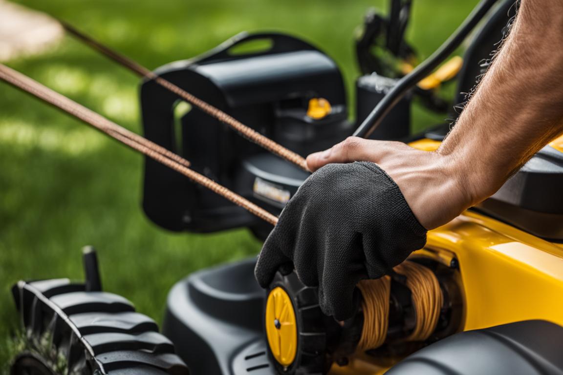 how to turn on cub cadet lawn mower