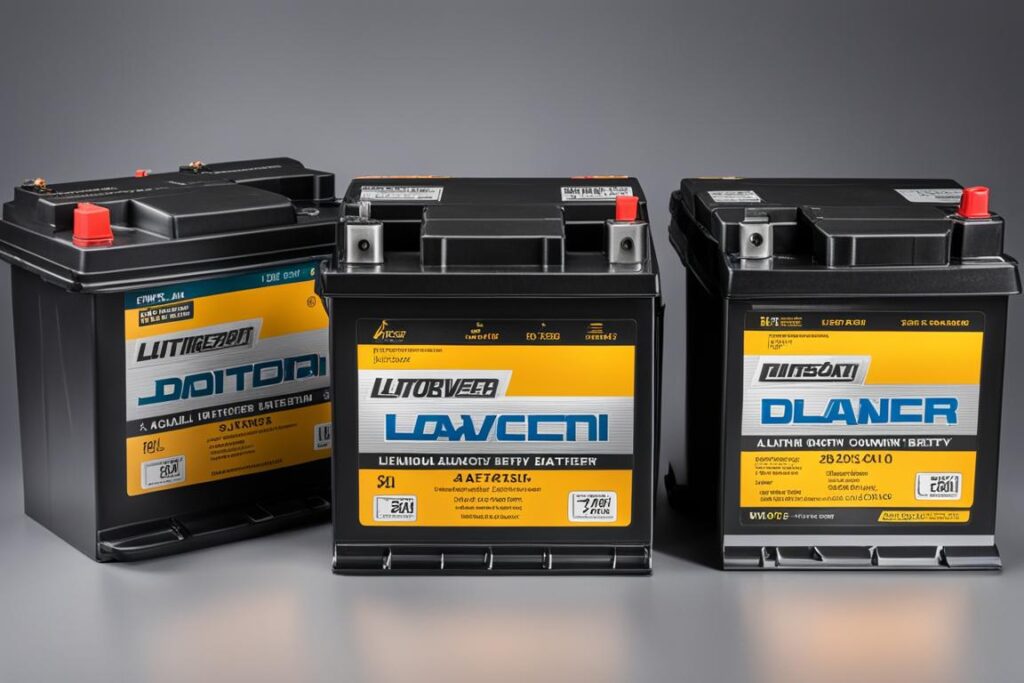 types of lawn mower batteries